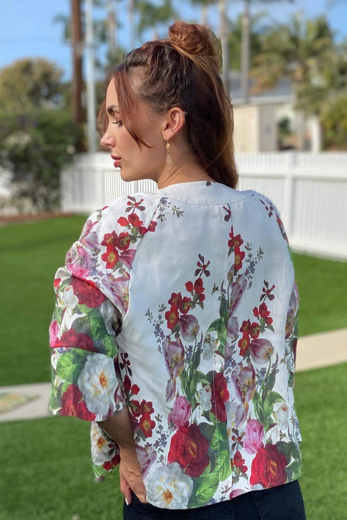 Rose Linen Coat